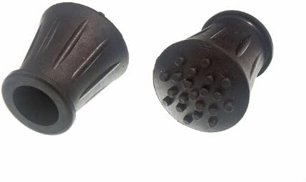 Lot of 50 Walking Stick Crutch Frame Ferrule Black Rubberised 5/8 Inch 16Mm Id