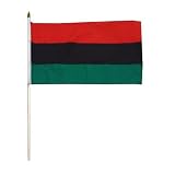 African American Flag 12 x 18 inch