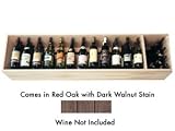 Wine Cellar Innovations Red Oak with Dark Walnut Stain Vintage View Cabinet 72x15x12-in.