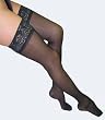 Ames Walker Style 4, 15-20 Firm Support Thigh High with Stay Up Lace Top - Available in Various Sizes and Colors