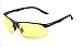 Laura Fairy New Design HD Night Vision Flexible Temple TR90 Frames Sunglasses-black (B1-Black frame Night Vision lens)