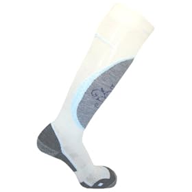 Salomon Womens Divine Ski Socks White/Blue Small UK 3.5-5