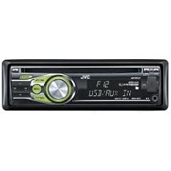 JVC KD-R 412 MP3-CD-Tuner (USB-, Front-Aux Eingang) schwarz-gr�n