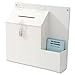 Deflect-o Suggestion Box With Lock - 13.0 Height X 13.8 Width X 3.6 Depth External Dimensions - Plastic - White - Sharp Disposable