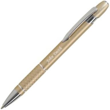 Personalised "Sonic" Gold Metal Ballpoint Pen, Promotional, Engraved by RMI U-15 Laser