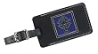 Blue Celtic Cross Leather Luggage Tag