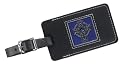 Blue Celtic Cross Leather Luggage Tag