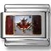 Canada-Flag Italian charm