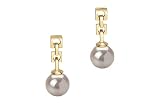 Anya White 6-7mm AAA Japanese Akoya 14 Karat Gold Pearl Earring Set