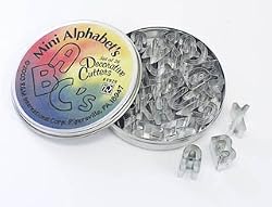 R & M Mini Alphabet Cookie Cutter Set