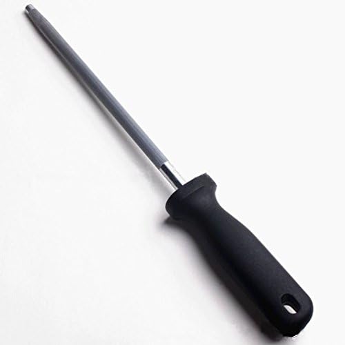 Qcute 12.8 Inch Dimond Coated Rod Knife Stainless Steel Sharpener for Kitchen,Farm,Cooking