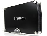 iNeo I-NA302Ue 1TB 16MB Cache 7200RPM eSATA & USB 2.0 External Hard Drive (Black) - Retail w/1 Year Warranty