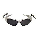 MP3 Player Sport Sunglasses w/ FM Radio Silver
