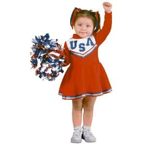 Patriotic Cheerleader Toddler Child Costume
