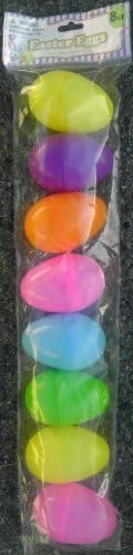 8 Large Plastic Easter Eggs