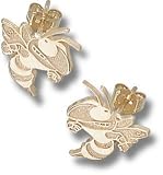 LogoArt Georgia Tech Yellow Jackets Sterling Silver Team Logo 3/8 Post Earrings
