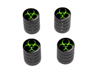 Buy Zombie Outbreak Response Vehicle Green Biohazard - Tire Rim Valve Stem Caps - Black Buy Zombie Outbreak Response Vehicle Green Biohazard - Tire Rim Valve Stem Caps - Black