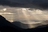 Sunrise God Beams, Hurricane Ridge by bill Jagde, Signed and Numbered Photograph, 20 x 16