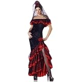 Deluxe In Character Senorita Costume Dress - Great with Zorro