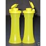 Tupperware MINI SALT PEPPER Shakers 4.5 oz Parrot Green