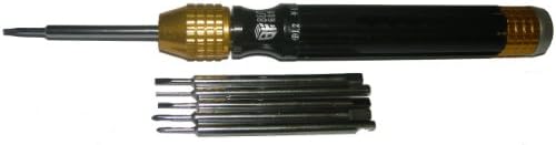 Micro DIY Screwdriver With Pentalobe, Phillips, Flat & Probe Tips for Eyeglasses, iPhones, & Any Small Electronics