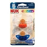 NUK Button Pacifiers, Latex - Size 1 - Aqua... by NUK