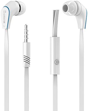 Langston® Genuine Universal In-Ear Tangle Free 3.5mm Plug Earphones Earbuds EarPods for Apple iPhone 6 6 Plus 5S 5C 5 4S 4 3 iPad Air mini2 mini 4 3 2 iPod Touch 5th iPod Nano 7th Samsung Galaxy S5 S4 mini S3 S3 mini Note 4 Edge Note 3 Note 2 LG G3 G2 HTC One M8 M7 Motorola Moto G X Nokia Lumia Blackberry Sony Xiaomi/IM and Most of the Android Smartphones and Tablets and more - (White)