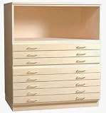 CAP/5-DRAWER FLAT FILE BIRCH