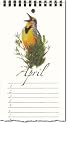 Perpetual Calendar with bird illustrations by Jane Shull Beasley