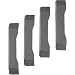 Gladiator GarageWorks GAACGE4PPM Geartrack End Caps, 4-Pack