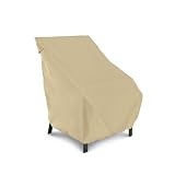 Outdoor Patio Classic Accessories Beige Chair Cover