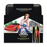 SAN00097 - Prismacolor Double-Ended Extra-Broad/Fine Art Markers in Display
