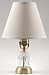 00 Longchamp Electric Lamp W/Shade HC, Crystal Tableware