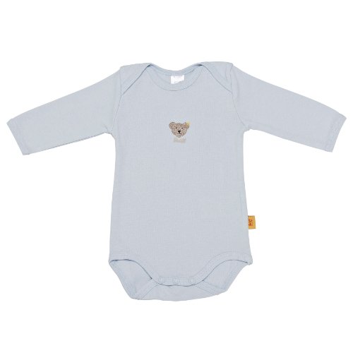Steiff Unisex - Baby Body 0008502, Gr. 68, Blau (baby blue 3023) Preisvergleich