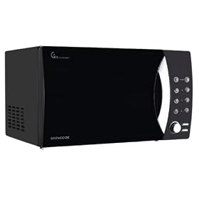 :Daewoo, Touch Control Microwave Piano Black - 23 Litre 800w