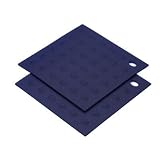MIU Silicone Pot Holders, Set of Two, Blue