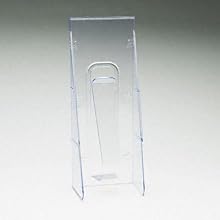 deflect-o 55601 deflect-o Stand Tall Leaflet Wall Pocket, 4 9/16w x 2 3/4d x 11 3/4h, Clear