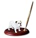 Bulldog Dog Desk Set - White