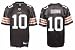 Brady Quinn Jersey: Reebok Brown Replica #10 Cleveland Browns Jersey - Medium