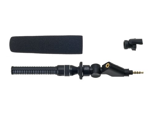 画像をクリックして拡大イメージを表示 安いaudio-technica スマートフォン用モノラル小型ガンマイクロホン AT9913iS