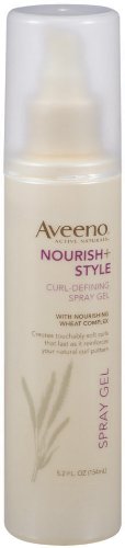 Aveeno Nourish+Style Curl-Defining Spray Gel, 5.2 fl ounces  (Pack of 3)
