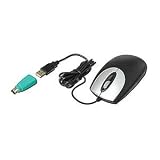 Optical Mouse, USB With PS2 Adapter, Black