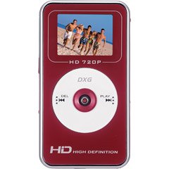 DXG DXG-567VR 5.0 Megapixel High-Definition Pocket Digital Video Camera In Box (Red)