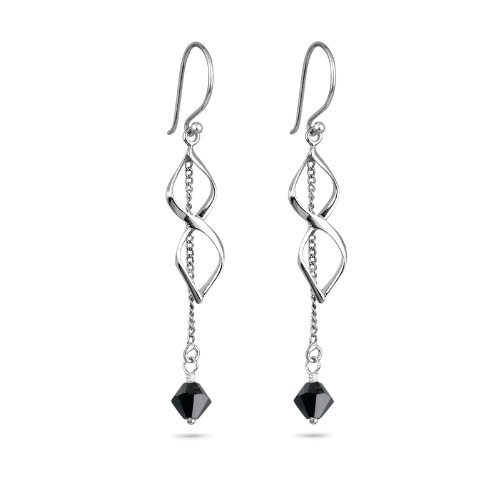 Elli Damen-Ohrringe Schwarz 925 Silber 0301690212 Preisvergleich