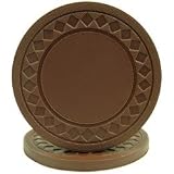 Super Diamond Poker Chips - Stampable - Brown