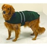 Dog Coat - Hunter Green Fleece Reflective Safety Jacket for Dogs - Size X-large