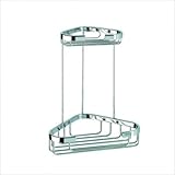 IMAGE OF Basket Double Small Corner Shower Basket in Chrome