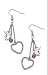 Playboy dangling Earrings with Hearts