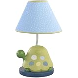 CoCaLo Turtle Reef Lamp Base and Shade, Aqua/Green