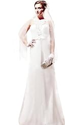 Chiffon/Taffeta/Tulle Lace Crystal Applique Beaded Crystals Prom Dress 